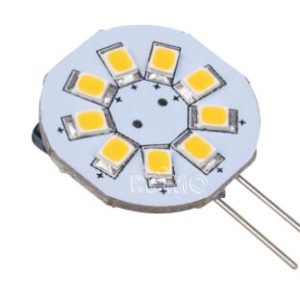 LED G4 lamput, 1,5 W, 120 lumenia, lämmin valkoinen 9 SMD-0