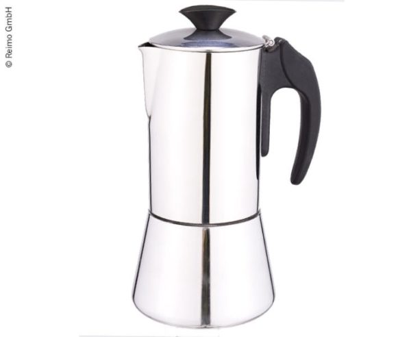 Espressokeitin DeLuxe, 6 kuppia, ruostumaton teräs-0